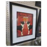 FRAMED BOSTON TERRIER BREWING CO. PRINT