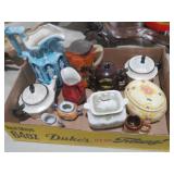 VINTAGE PITCHERS, TEAPOT & CONTAINERS