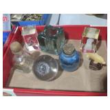 CO. OF  PAPERWEIGHTS,POTTERY JUG WITH CORK MISC
