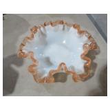 FENTON ROSE CREST BOWL