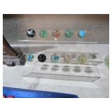 1" MARBLES W/ DISPLAY