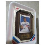 DODGERS CARD PLAQUE  ERIC KARROS