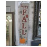 WOOD HAPPY FALL PAINTED SIGN