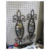 PAIR OF ART DECO STYLE WALL MIRRORS