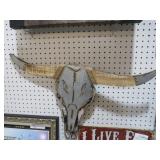 METAL & WOOD STEER HEAD
