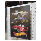 HOT WHEELS ON CANVAS ( LIGHTS UP )