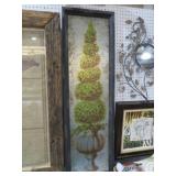 WOOD & METAL FRAMED TOPARY PLANT DECOR