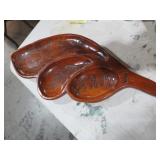 VTG HANDCARVED WOOD TRAY
