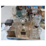 (6) VTG GLASS DECANTERS