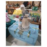 LLADRO WOMEN WITH DUCKS FIGURINE WITH BOX