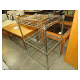 METAL THREE TIERED STORAGE RACK
