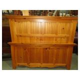SOLID PINE QUEEN SIZE BED WITH RAILS