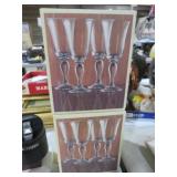 TWO BOXES OF GLASS STEMWARE LENOX