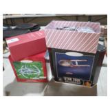 (3) STAR TREK ORNAMENTS IN BOX