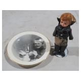 ART HEIRLOOM MEMORY PLATE WITH DOLL