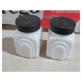 PAIR MILKGLASS S/P SHAKERS