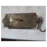 VTG BRASS HANGING SCALE