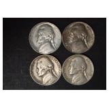 (4) JEFFERSON NICKELS