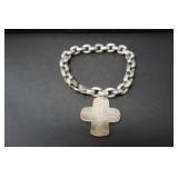 HEAVY STERLING SILVER BRACELET - 62.3 GRAMS