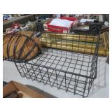 HEAVY DUTY METAL HANGING STORAGE BASKET