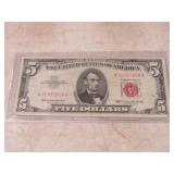 1963 $5 RED SEAL NOTE