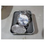 VTG DEER THEMED POCKET WATCH