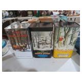 (3) VINTAGE MAPLE SYRP ADVERTISMENT CANS