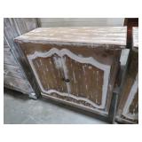 BEAUTIFUL WHITE WASH STYLE 2- DOOR NIGHTSTAND