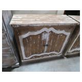 BEAUTIFUL WHITE WASH STYLE 2 DOOR NIGHT STAND