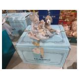 LLADRO LITTLE GIRL WITH DOG AND PUPPIES FIGURINE