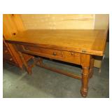 SOLID OAK THOMASVILLE ONE DRAWER SIDE TABLE