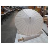 (2) VTG HANDMADE RICE PAPER PARASOLS