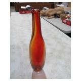 VTG BLENKO AMBERINA GLASS VASE