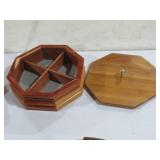 HANDCRAFTED OCTANGULAR CEDAR TRINKET BOX W/ LID