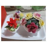 CROWN STAFFORDSHIRE FLOWER FIGURES