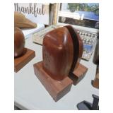VINTAGE WALNUT GATLINBURG BOOKENDS