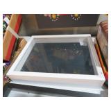 WHITE FRAMED SHADOW BOX