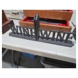 CAST IRON WINE BOOKENDS