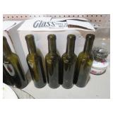 NEVER USED (12) OLIVE GREEN BOTTLES