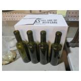 NEVER USED DOZEN OLIVE GREEN BOTTLES