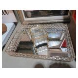 PLATEAU MIRROR & JEWELED BOX