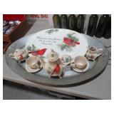 RED BIRD PLATTER & TEA SET