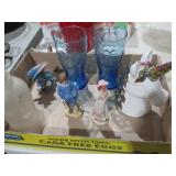 COLLECTON OF VINTAGE COBALT MCDONALDS GLASSES