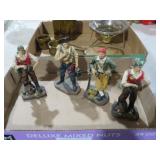 COLECTION OF RESIN PIRATE FIGURES