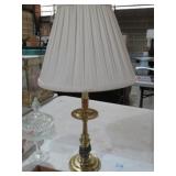 VINTAGE BRASS TABLE LAMP WITH SHADE