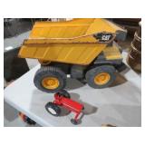 CAT DUMP TRUCK AND METAL TRACTOR