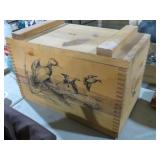 DOVETAILED WOOD LIFT TOP AMMO BOX