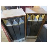 PAIR OF VINTAGE QUADRA LINEAR HORN SYSTEM SPEAKERS