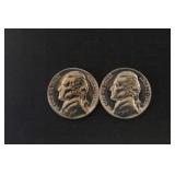 GEM PROOF 1956 P, 58 P JEFFERSON NICKELS