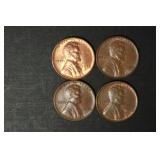 (4) LINCOLN WHEAT PENNIES